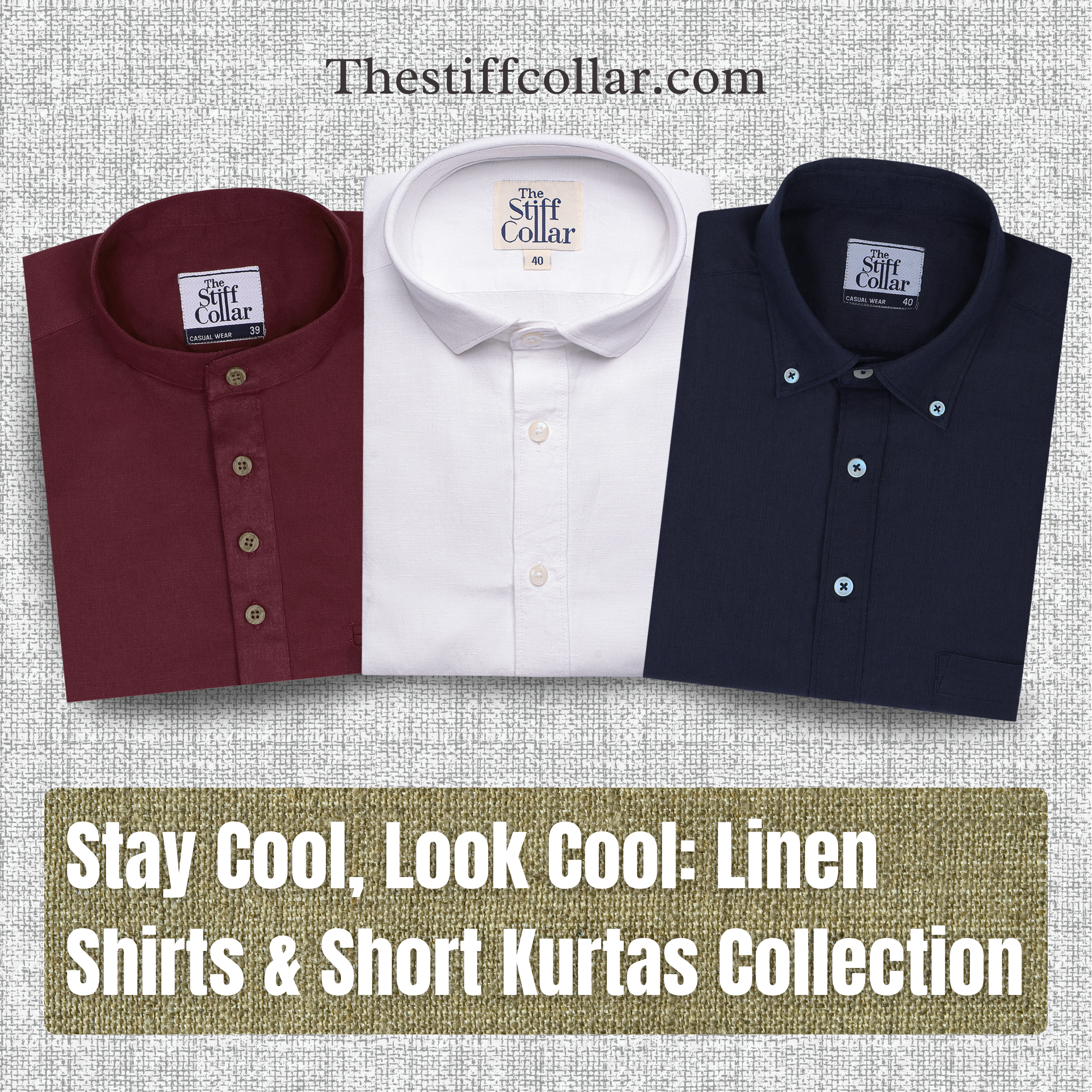 Cotton Shirts for Men | Buy Shirts Online India - Thestiffcollar