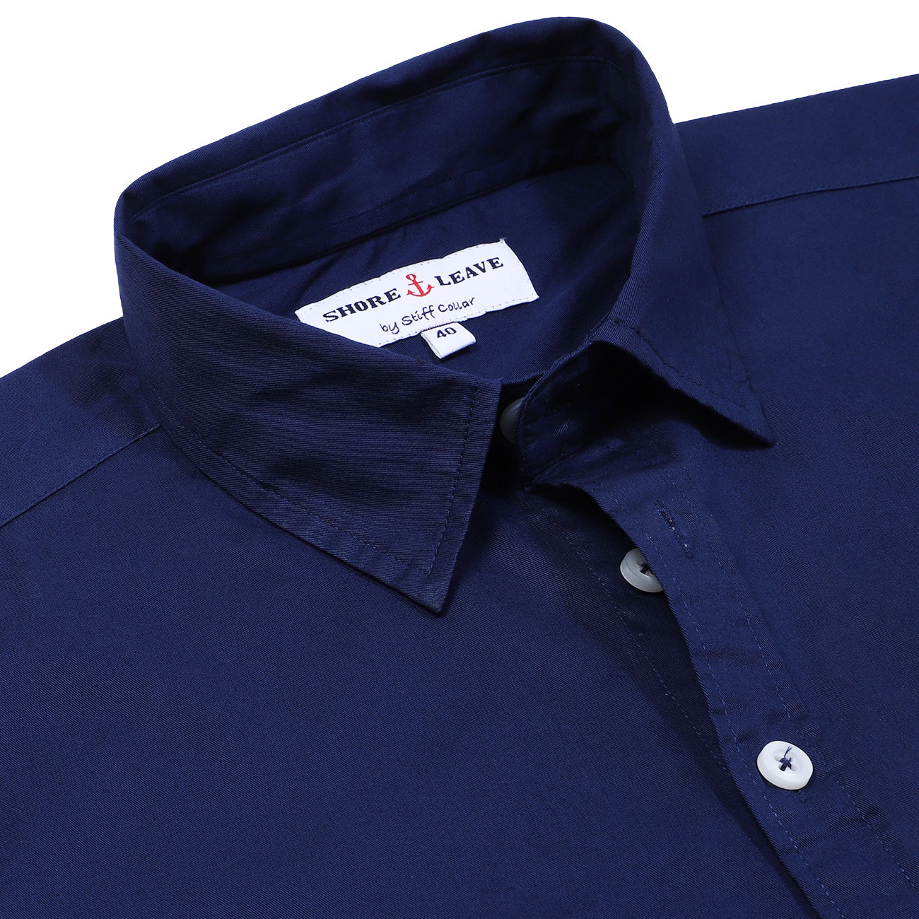 Electric Navy Twill Enzyme Washed Texas Shirt